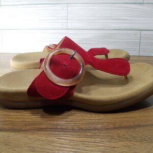 Gabor Nubuck Leather Sandals EU37 US 7